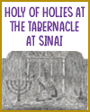 The holy place of the Israelite tabernacle in their wilderness encampment.