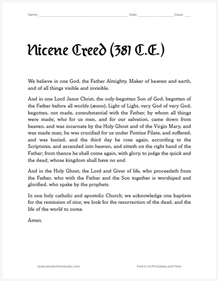 Nicene Creed