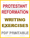 Protestant Reformation Writing Exercises