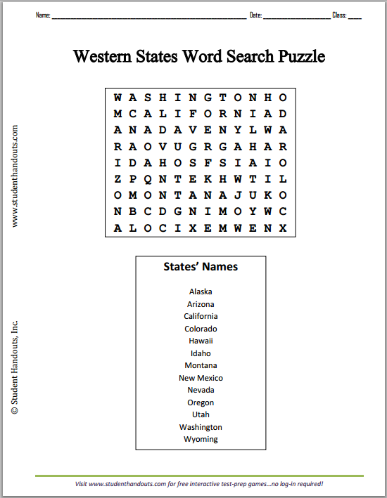 western-states-word-search-puzzle-student-handouts